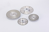 One Side Triangle Shape and Other Side With Strips Abrasive Electroplated M14 Thread Diamond Saw Blade for Marble