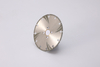 Electroplated Diamond Cutting Blade with Water Channels and Reinforced Curved Ribs