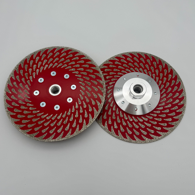 Electroplated diamond cutting and frinding disc circular marble granite tools