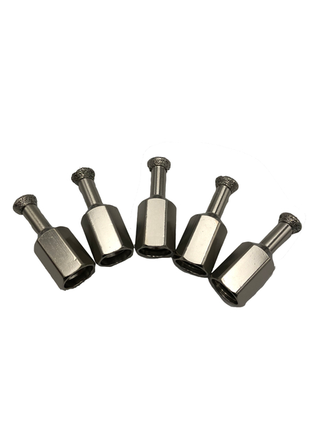 Electroplated diamond back bolt drill bits