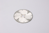 Electroplated Diamond Cutting Blade with Water Channels and Reinforced Curved Ribs