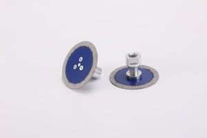Vacuum Brazed Mini Carving Engraving Saw Blade Cutting Grinding Disc with Removable Flange for Marble Granite 
