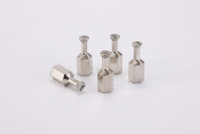 Electroplated diamond back bolt drill bits