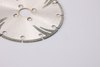 Electroplated Diamond Cutting Blade with Water Channels and Reinforced Curved Ribs