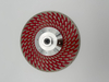 Electroplated Double Side Triangle Shape Diamond Cutting And Grinding Disc Saw Blade for Marble Ceramic with M14 Flange